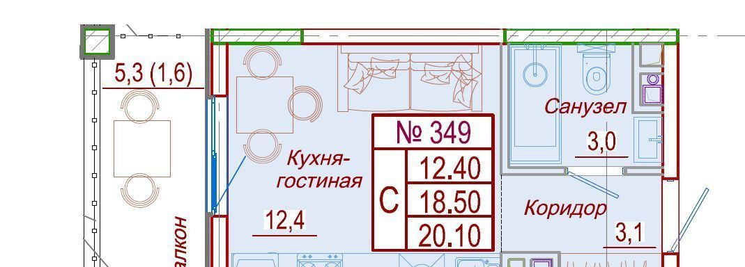 квартира р-н Анапский с Сукко ул Мирная 9 муниципальное образование, Анапа фото 3