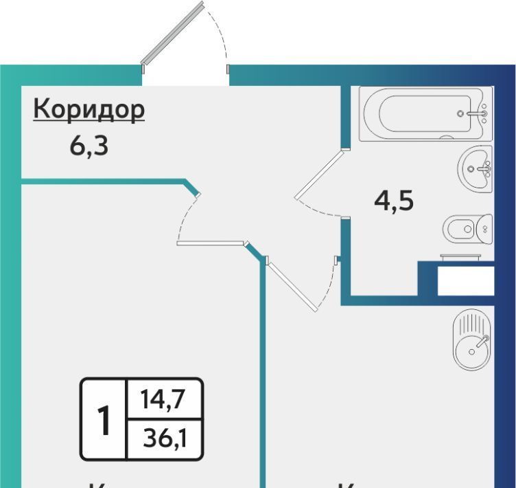 квартира г Ижевск р-н Индустриальный ул 40 лет Победы 123 фото 1