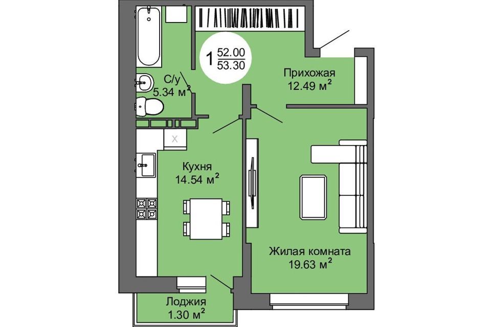 квартира г Орел р-н Заводской ул Межквартальная 3 фото 1