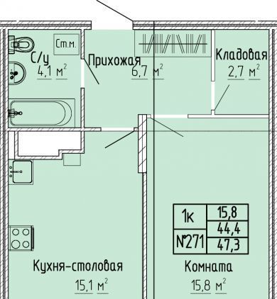 квартира г Тверь р-н Московский ул 15 лет Октября 52к/1 фото