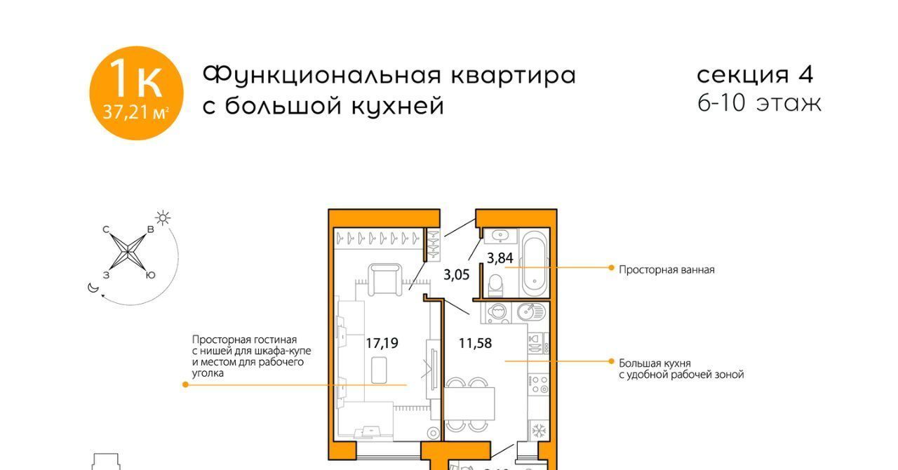 квартира г Пенза р-н Первомайский Терновка фото 1