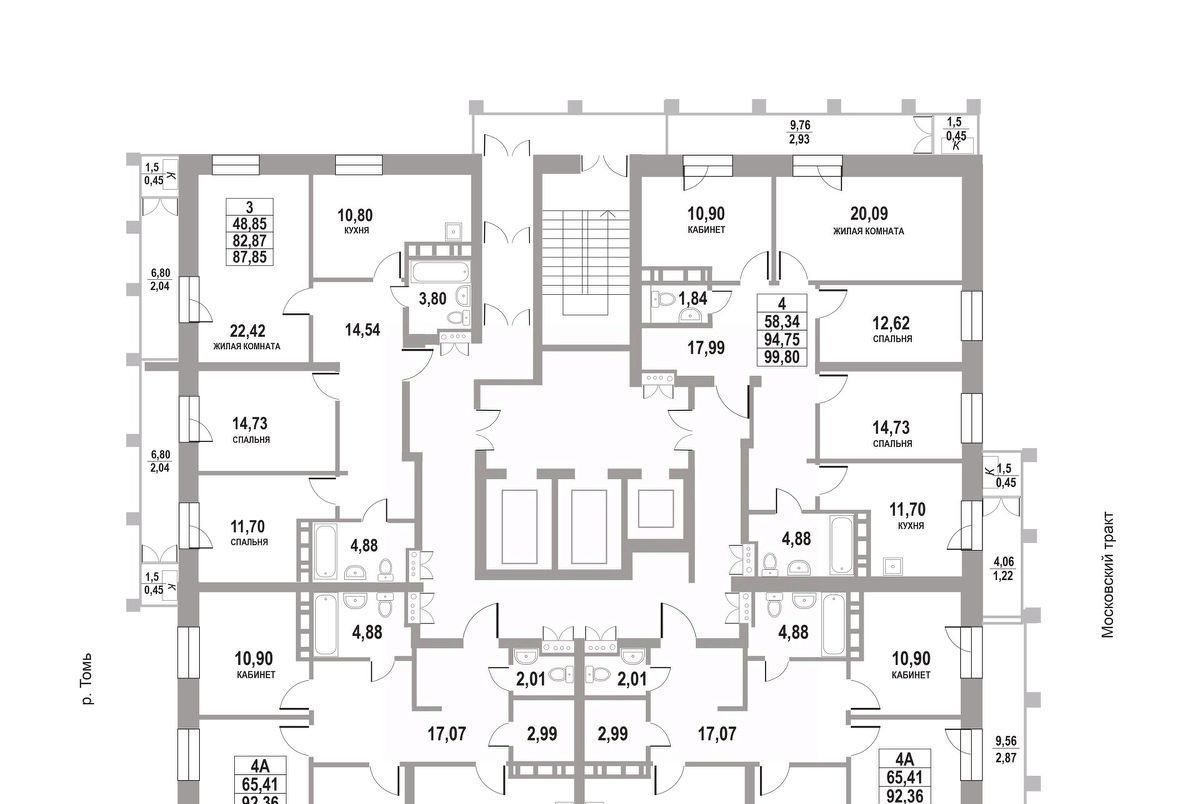 квартира г Томск р-н Кировский тракт Московский 109бк/3 фото 2