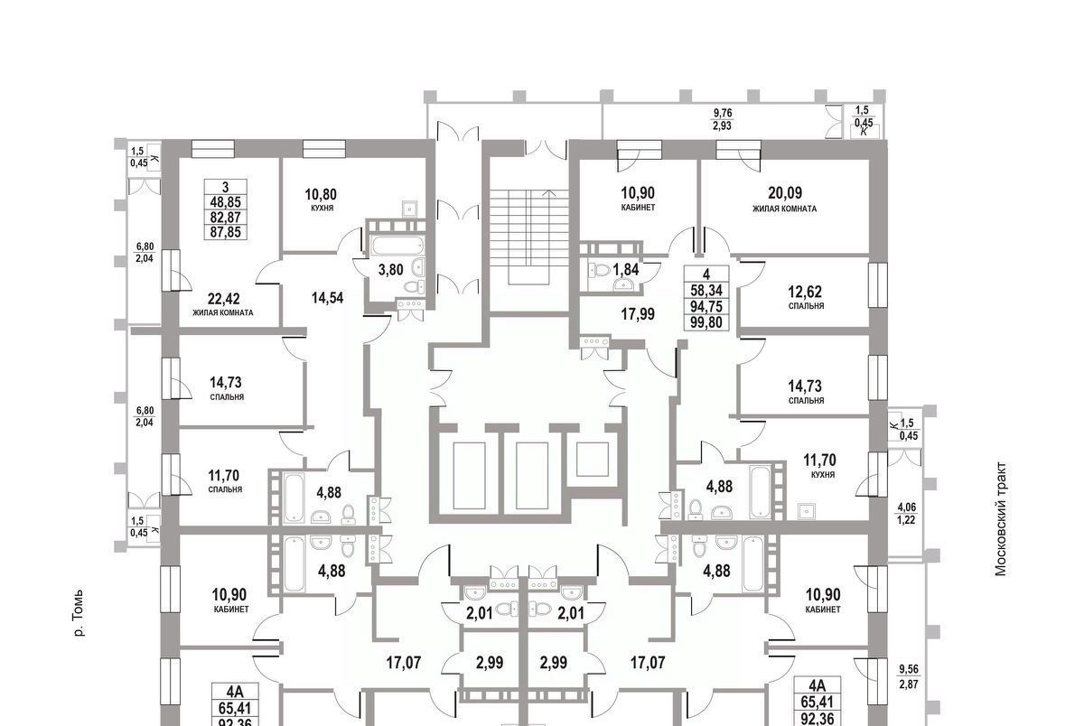 квартира г Томск р-н Кировский тракт Московский 109б/2 фото 2
