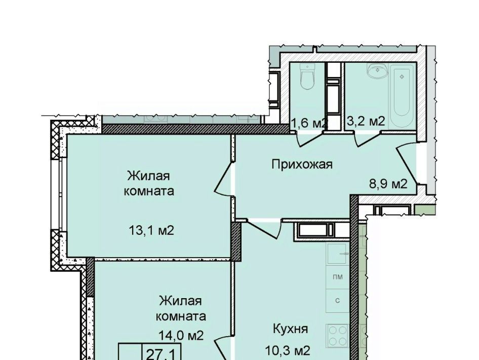 квартира г Нижний Новгород Горьковская ул Первоцветная 1 фото 1