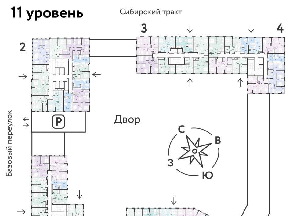 квартира г Екатеринбург Ботаническая микрорайон Сибирский ЖК «Сибирский сад» сад фото 2