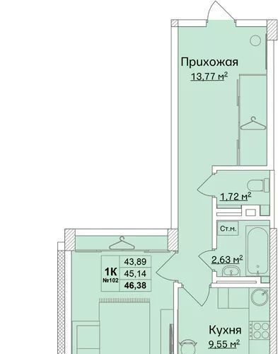 квартира р-н Кстовский г Кстово б-р Мира 17 Автозаводская, Город Чемпионов ЖК фото 1