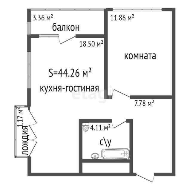 квартира г Тула р-н Пролетарский ЖК Выше фото 9