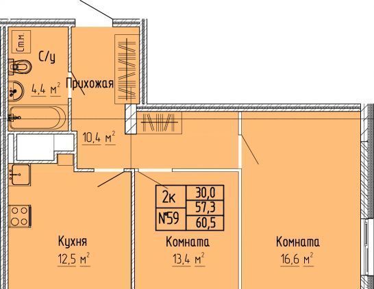 квартира г Тверь р-н Московский ЖК «Атлант» фото 1