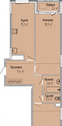 квартира г Тверь р-н Московский ЖК «Атлант» фото 1