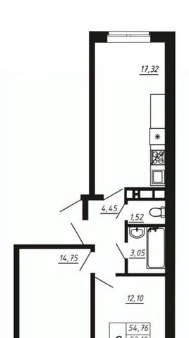 квартира г Краснодар р-н Прикубанский ул им. Сорока А. М. 7 фото