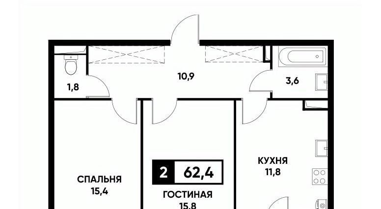 квартира г Ставрополь р-н Промышленный пр-кт Российский 12к/2 фото 1