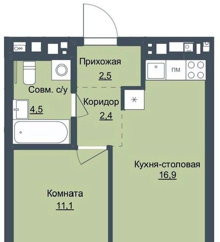 квартира р-н Октябрьский Северо-Западный жилрайон, 4-й мкр фото