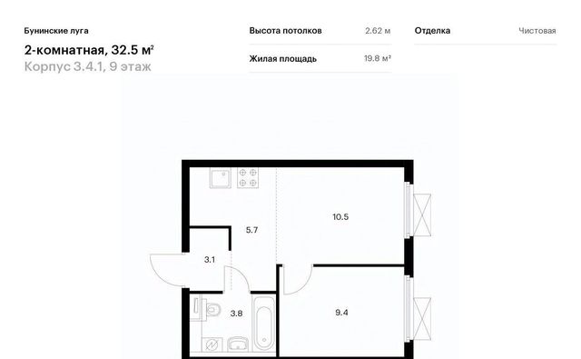 г Москва п Сосенское п Коммунарка ЖК Бунинские Луга 4/1 метро Бунинская аллея 3. фото