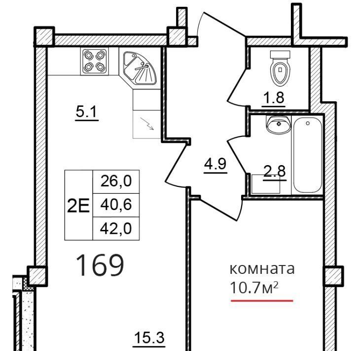 квартира г Псков ул Алексея Алехина 14 фото 1