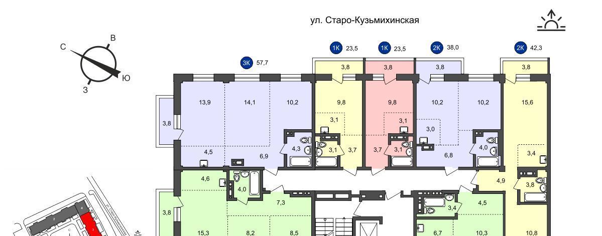 квартира г Иркутск р-н Свердловский ул Старо-Кузьмихинская 36 фото 2