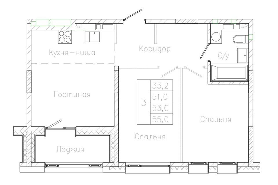 квартира г Владивосток р-н Первомайский ул Коммунаров 5а фото 1