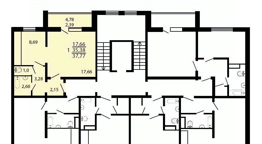 квартира г Челябинск п Чурилово р-н Тракторозаводский фото 1