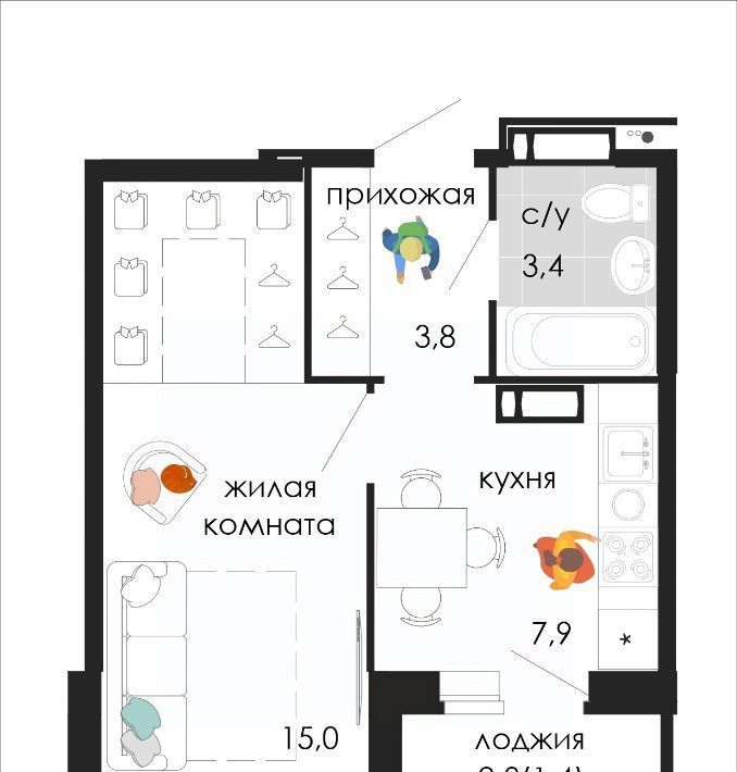 квартира г Пермь р-н Мотовилихинский ул Кузнецкая 43в фото 1