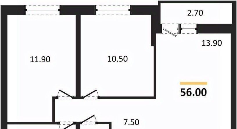 квартира г Краснодар р-н Прикубанский ЖК «Дыхание» фото 1