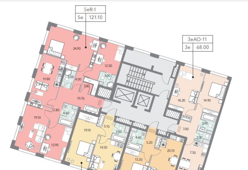 квартира г Москва метро ЗИЛ Даниловский наб Марка Шагала 12 фото 2