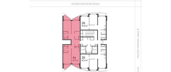 квартира г Москва метро ЗИЛ Даниловский б-р Братьев Весниных 10 фото 3