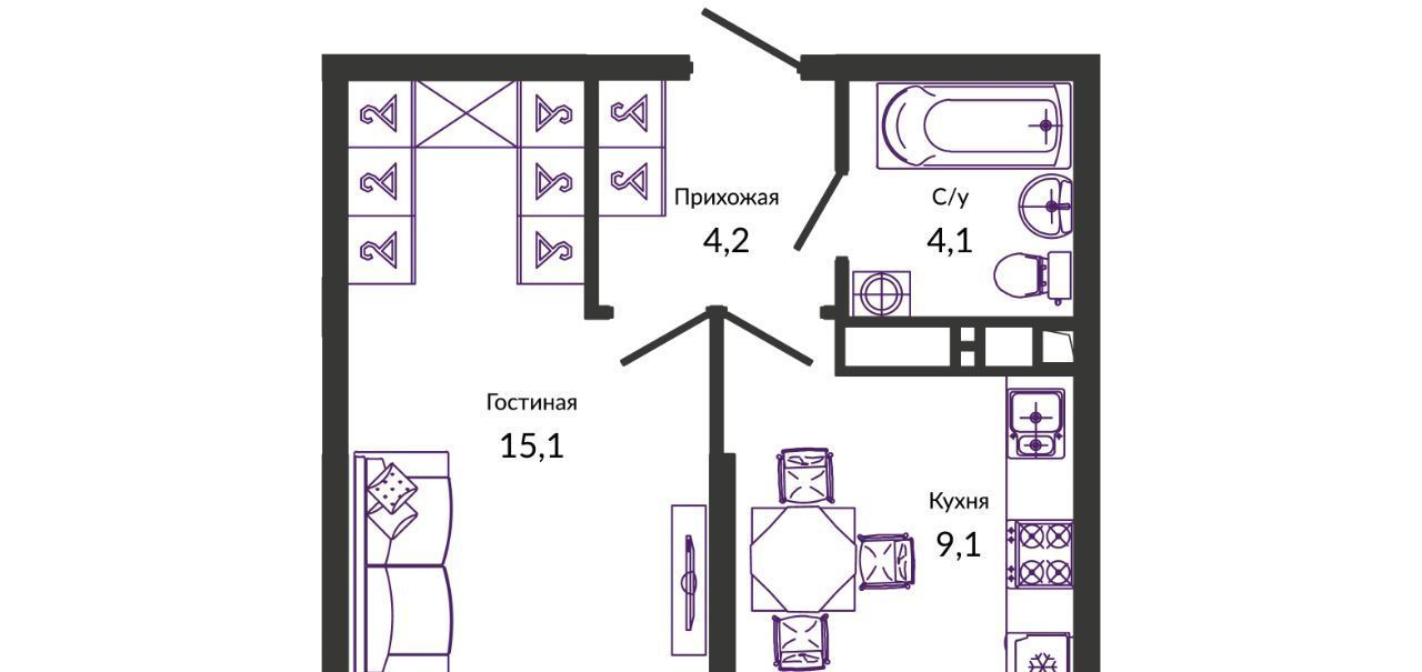 квартира г Краснодар р-н Прикубанский ул им. Героя Георгия Бочарникова 2/2 фото 1