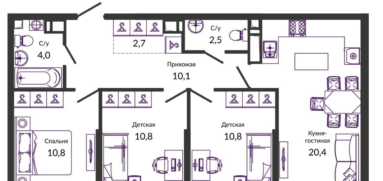 квартира г Краснодар р-н Прикубанский ул им. Героя Георгия Бочарникова 2/1 фото 1