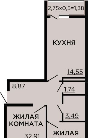 квартира г Краснодар р-н Прикубанский ул Краеведа Соловьёва 6/4 фото