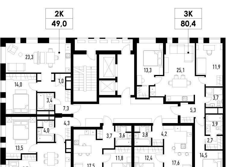 квартира г Москва метро Стахановская проезд Грайвороновский 2-й 44к/3 фото 2