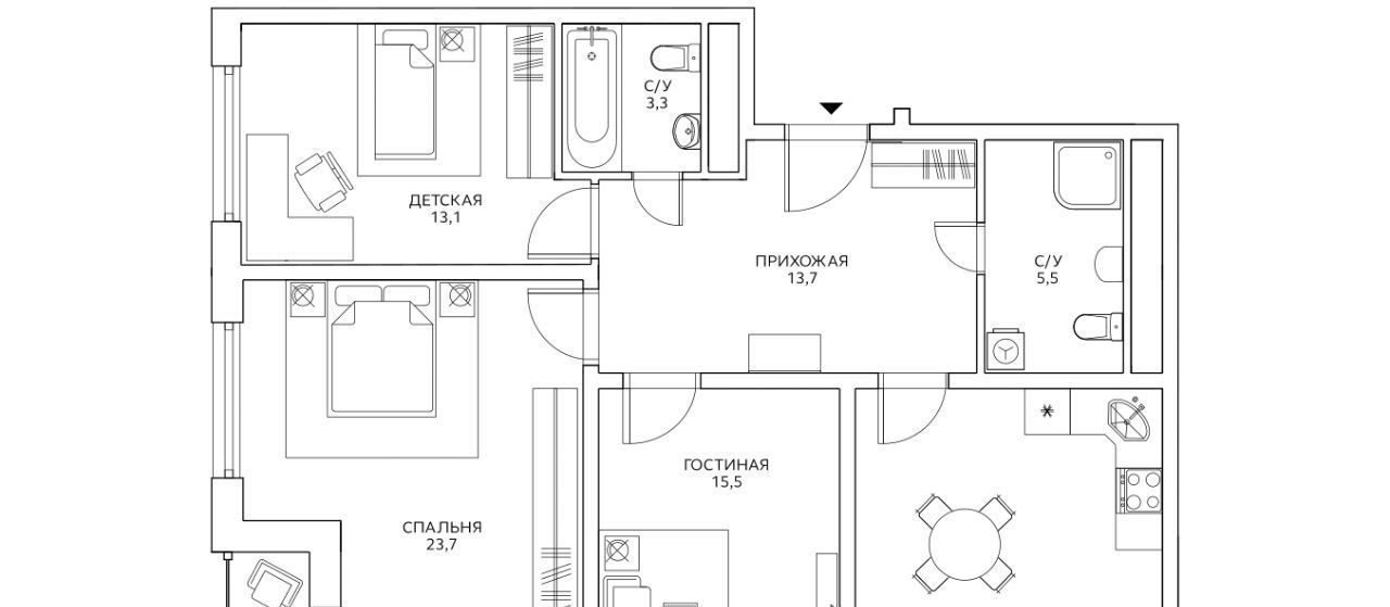 квартира г Москва метро Беговая ул Маргелова 3к/1 фото 1