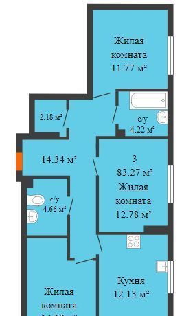 квартира г Ростов-на-Дону р-н Ленинский Новое поселение ул 20-я линия 80/81 мкр фото 1