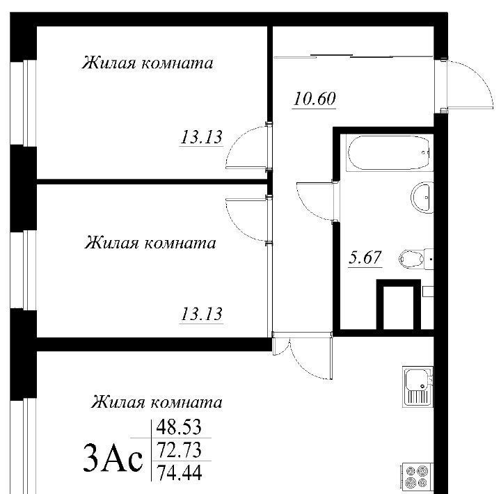 квартира г Казань метро Горки ул Родины 12 фото 1