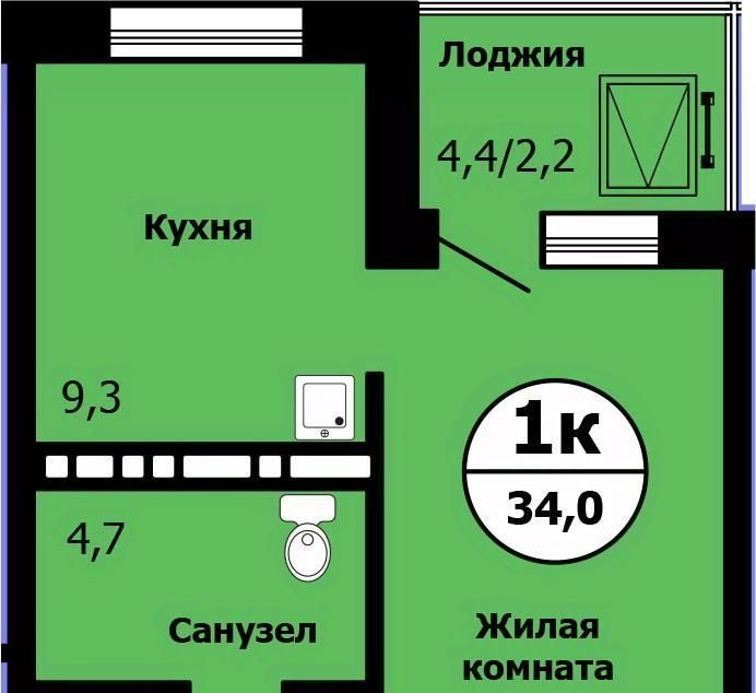 квартира г Красноярск р-н Свердловский ул Лесников 37 фото 1