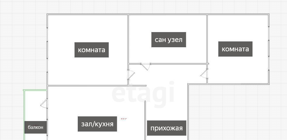 квартира г Владивосток р-н Советский ул Русская 57ж фото 17