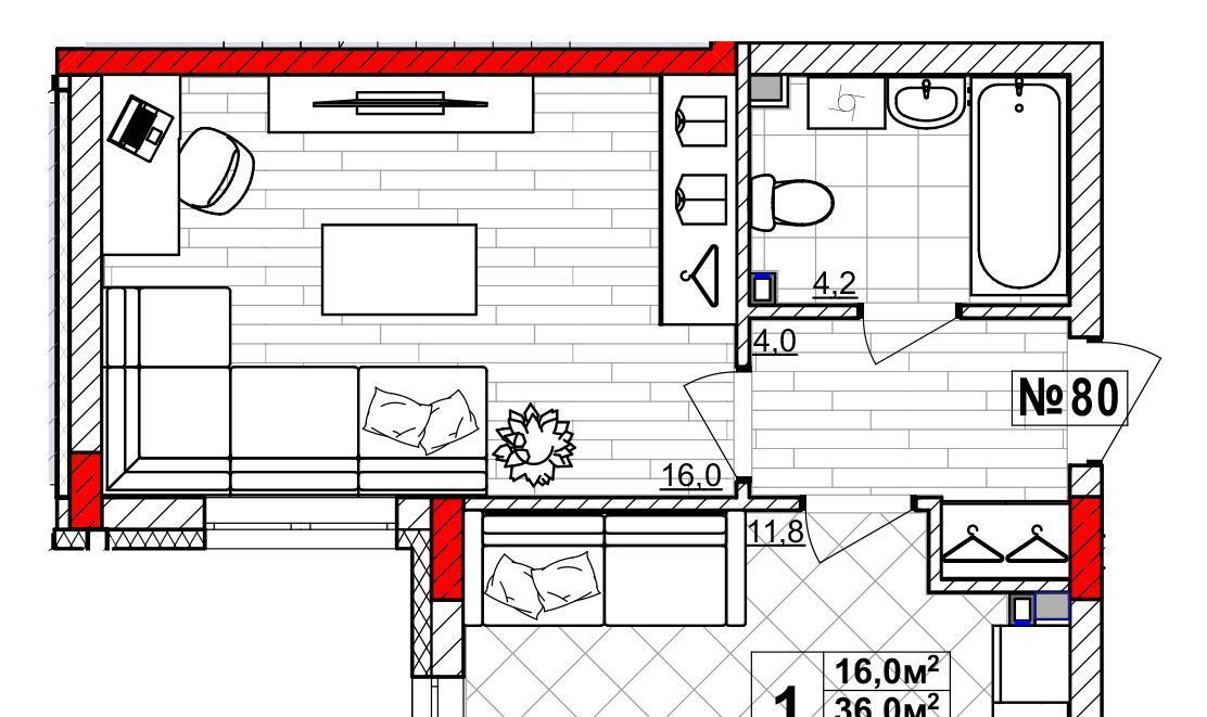 квартира г Нижний Новгород Парк культуры ЖК «Смородина» фото 2