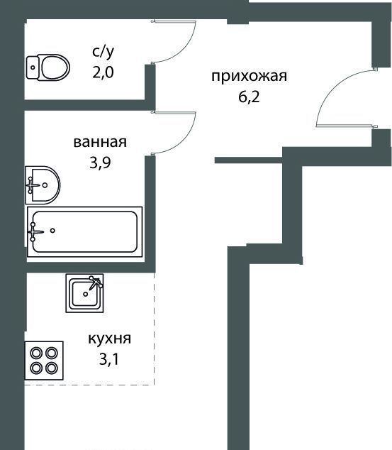 квартира г Новосибирск р-н Дзержинский Золотая Нива ул Коминтерна 1с фото 1