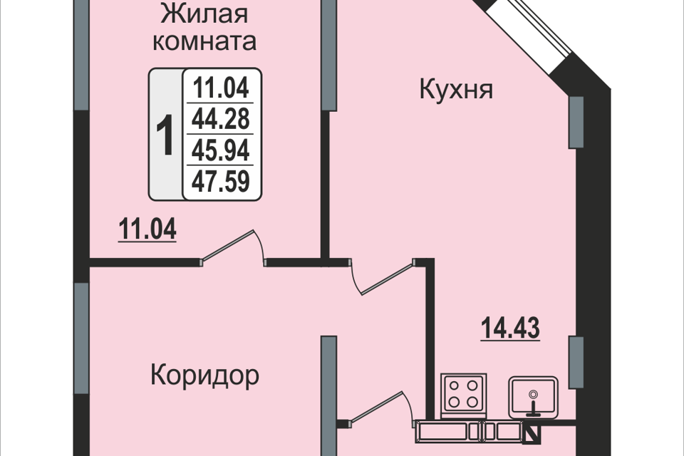 квартира г Ногинск им. Октября ул 7-ая Черноголовская 3 фото 1