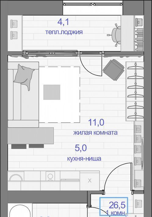 квартира г Красноярск р-н Кировский ул Кутузова 2 Красноярский кадастровый район фото 1