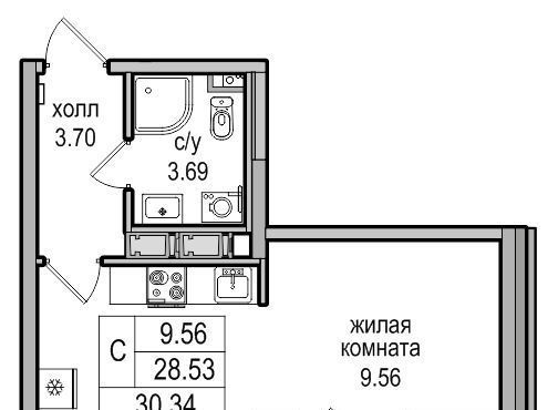 г Санкт-Петербург п Парголово ЖК «Северная Долина» метро Парнас фото