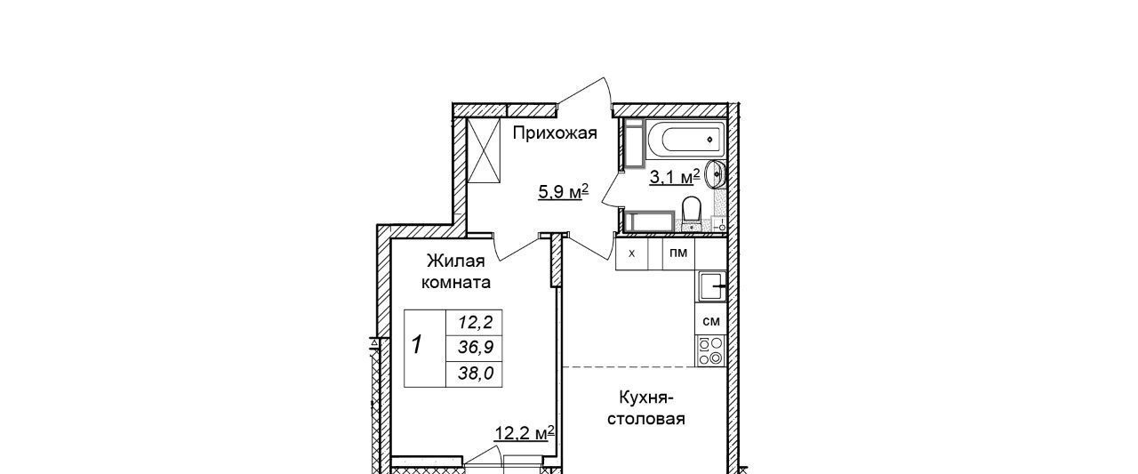 квартира г Нижний Новгород Горьковская ЖК «Новая Кузнечиха» 4 фото 1