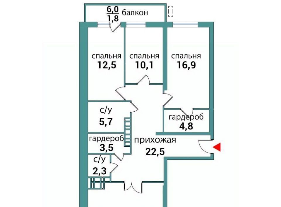 квартира г Самара Гагаринская ул Съездовская 5 фото 1