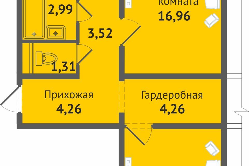 квартира г Чебоксары р-н Ленинский ул Академика В.Н.Челомея фото 1