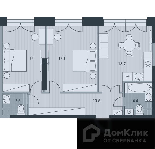 квартира г Москва Обручевский ул Обручева 23с/3 фото 1