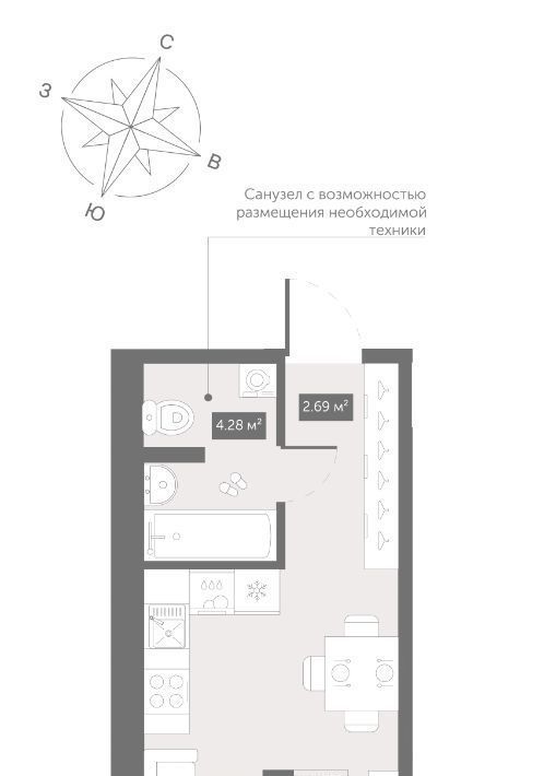 квартира г Санкт-Петербург Черная Речка ул Матроса Железняка 4 округ Ланское, Новая Деревня фото 1