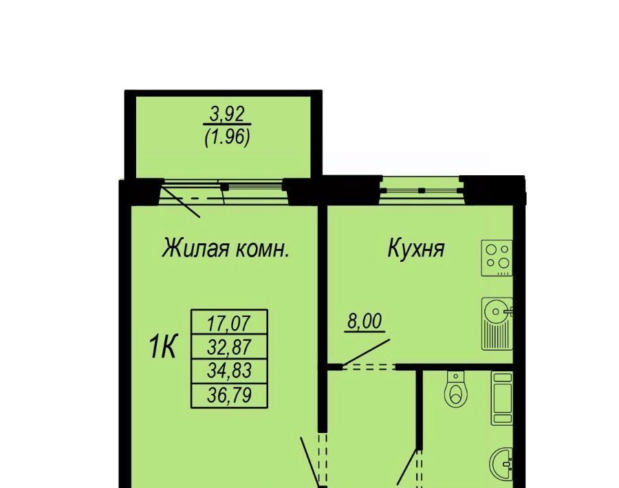 квартира г Хабаровск р-н Железнодорожный микрорайон «Берёзки» фото 1