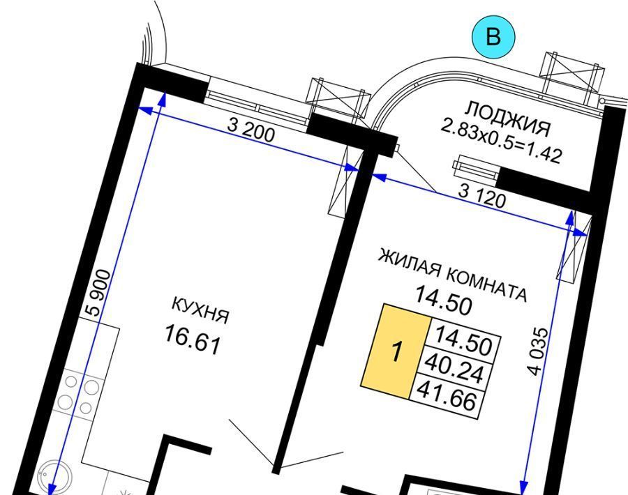 квартира г Краснодар р-н Центральный ЖК Фонтаны фото 1