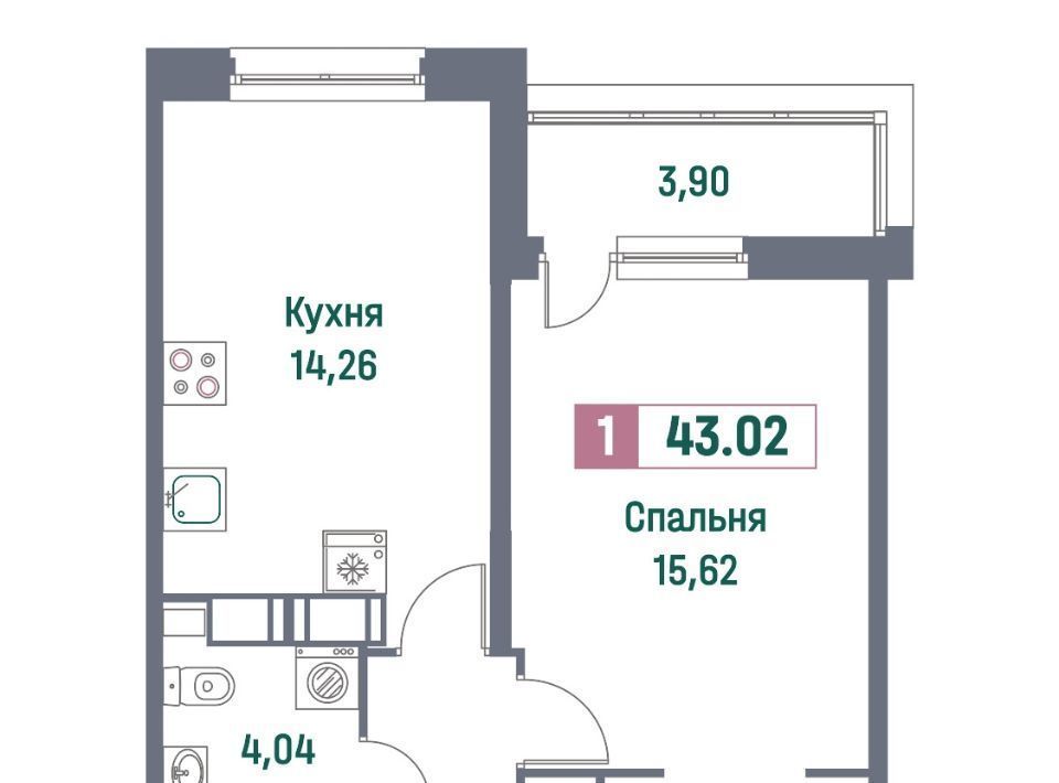 квартира р-н Всеволожский г Мурино пр-кт Ручьевский 1/24 Девяткино фото 1