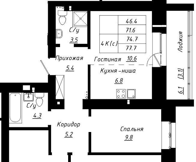 квартира г Барнаул р-н Индустриальный ЖК Колумб фото 1