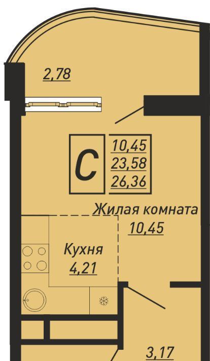 квартира р-н Туапсинский с Ольгинка тер. ГСК Сигнал Новомихайловское городское поселение фото 1