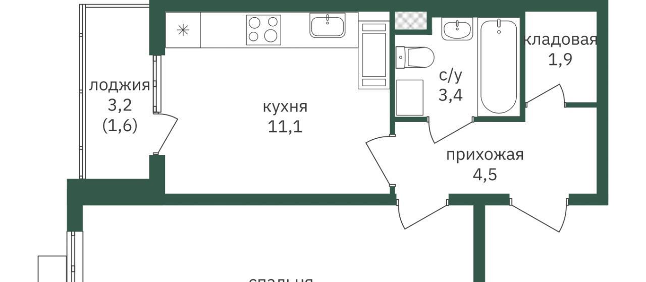 квартира г Москва метро Лесопарковая ш Варшавское 170ек/2 фото 1